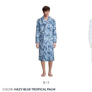 NWT Lands’ End Men’s Robe Calf Length